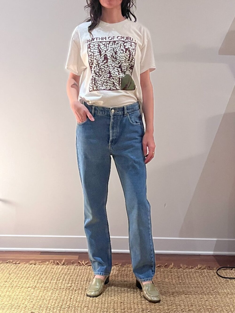 Balenciaga Paris Straight Leg Jeans